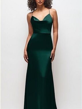 dessy collection sequin embroidered dress Floral Embroidered Gown in Celadon